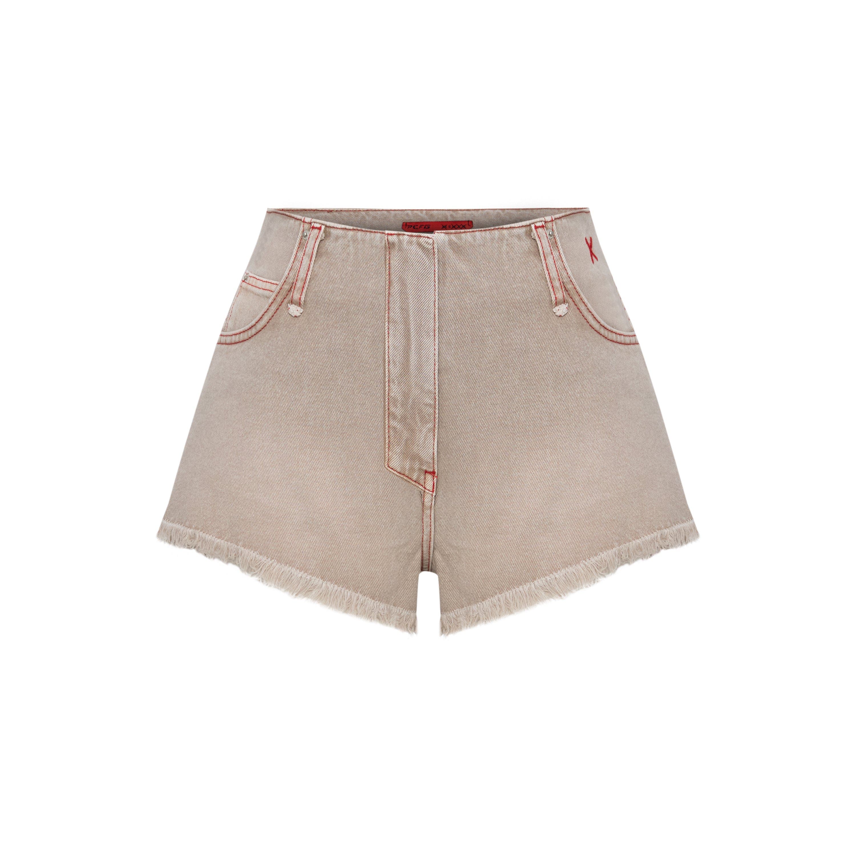 Pure Cotton Faded Super Mini Short