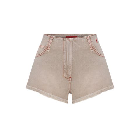 Pure Cotton Faded Super Mini Short