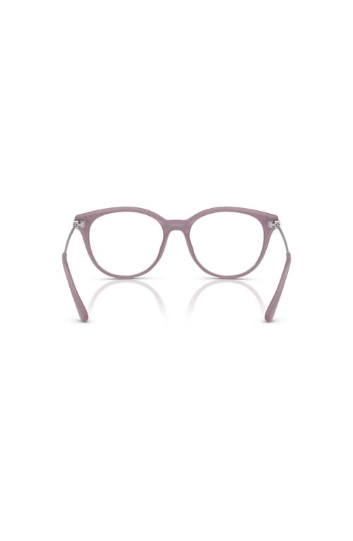 Michael Kors 54mm Round Optical Glasses In Purple