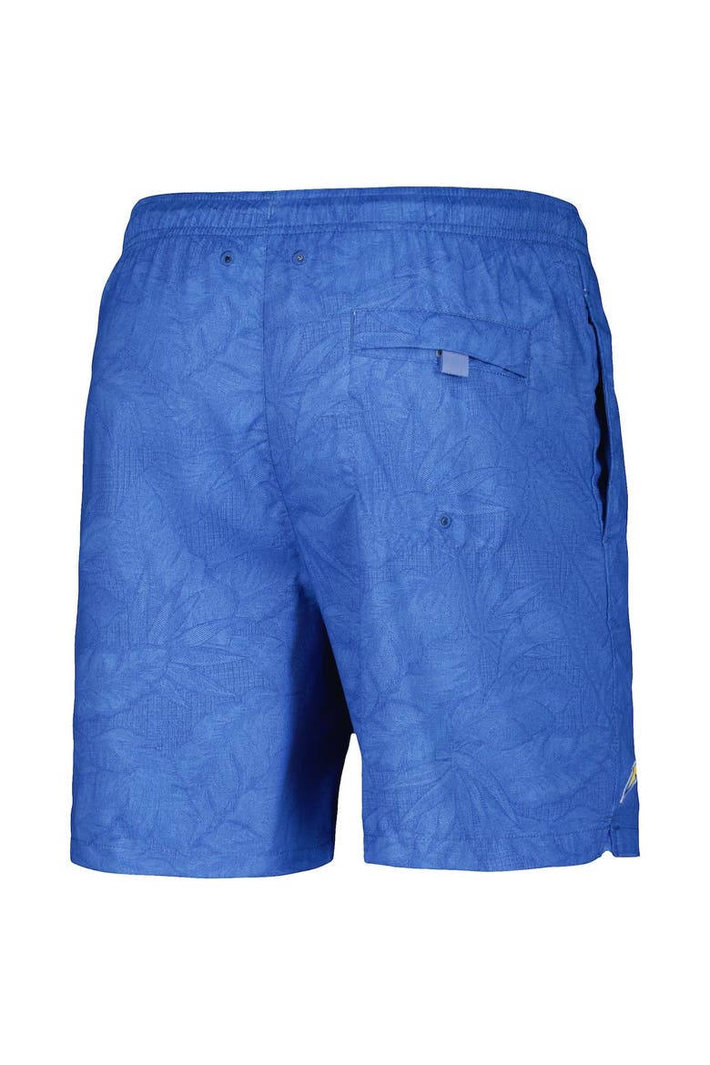 Men's Tommy Bahama Powder Blue Los Angeles Chargers Naples Layered Leaves Swim Shorts, Alternate, color, Powder Blue