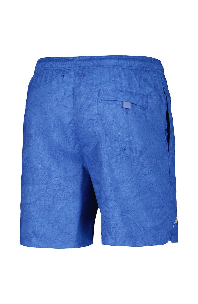 Tommy Bahama Men's Tommy Bahama Powder Blue Los Angeles Chargers Naples Layered Leaves Swim Shorts, Alternate, color, Powder Blue