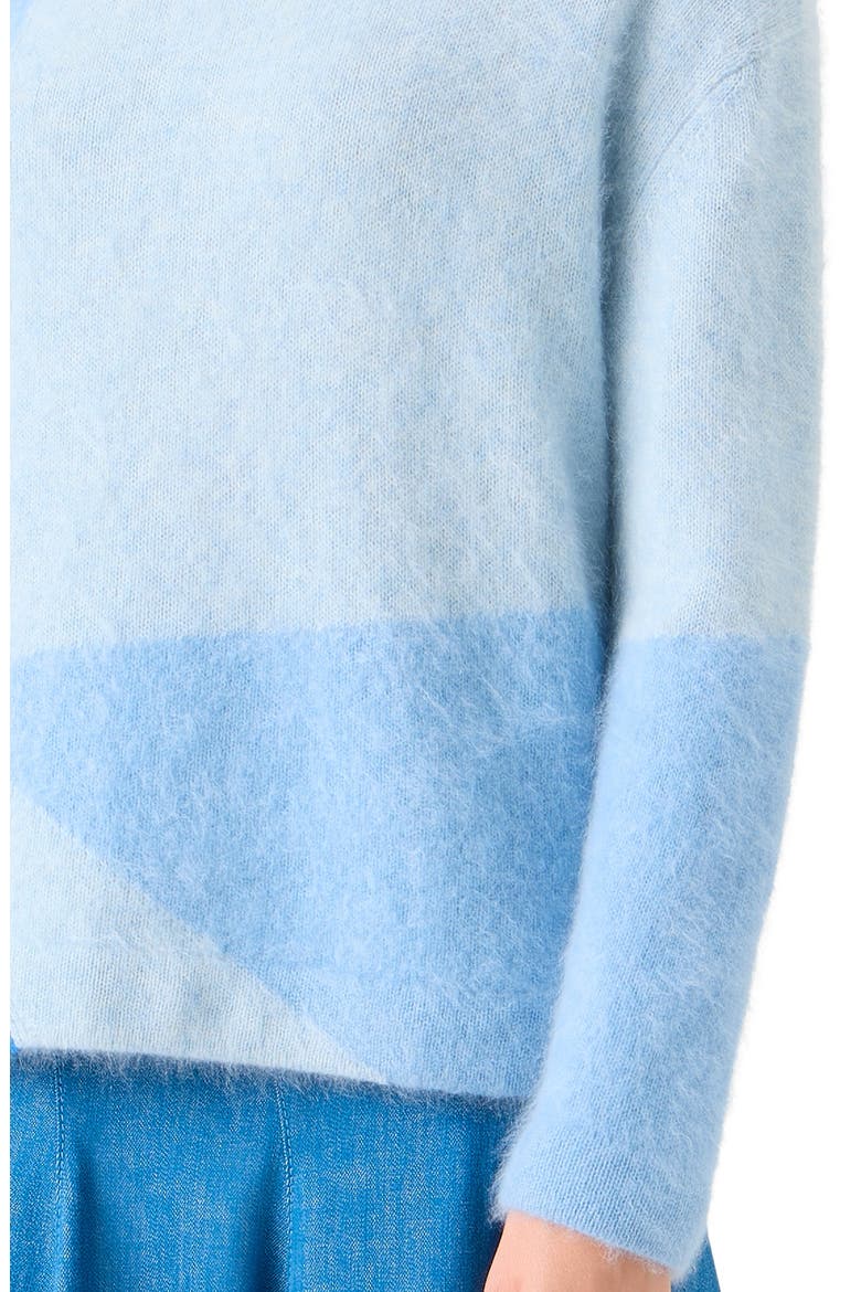 Sunbeam Cashmere Intarsia Sweater, Alternate, color, POWDER BLUE