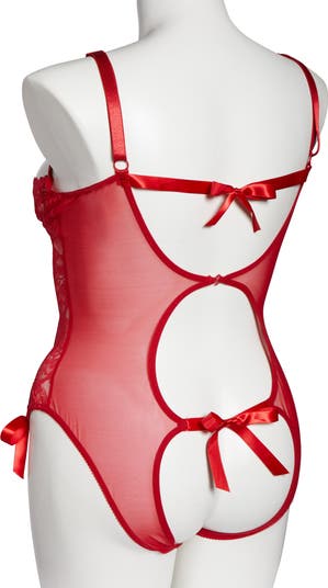 Zara 2024 lingerie red teddy