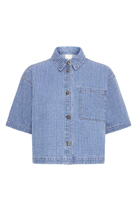 Isalia Broken Denim Shirt