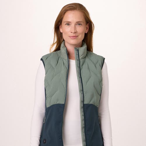 Mobile Warming Natural Down Hybrid Heated Vest In Multi