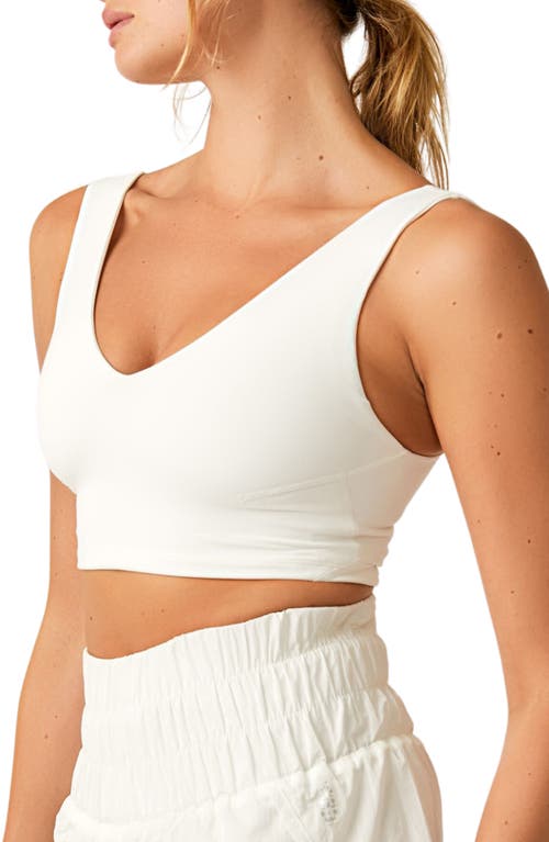 Shop Free People Never Better Crop V-neck Tank In White