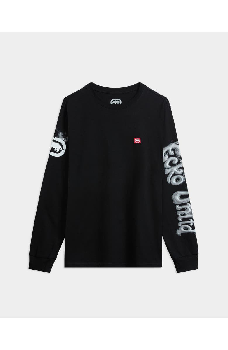 ECKO Blowing Smoke Long Sleeve Tee, Main, color, Black
