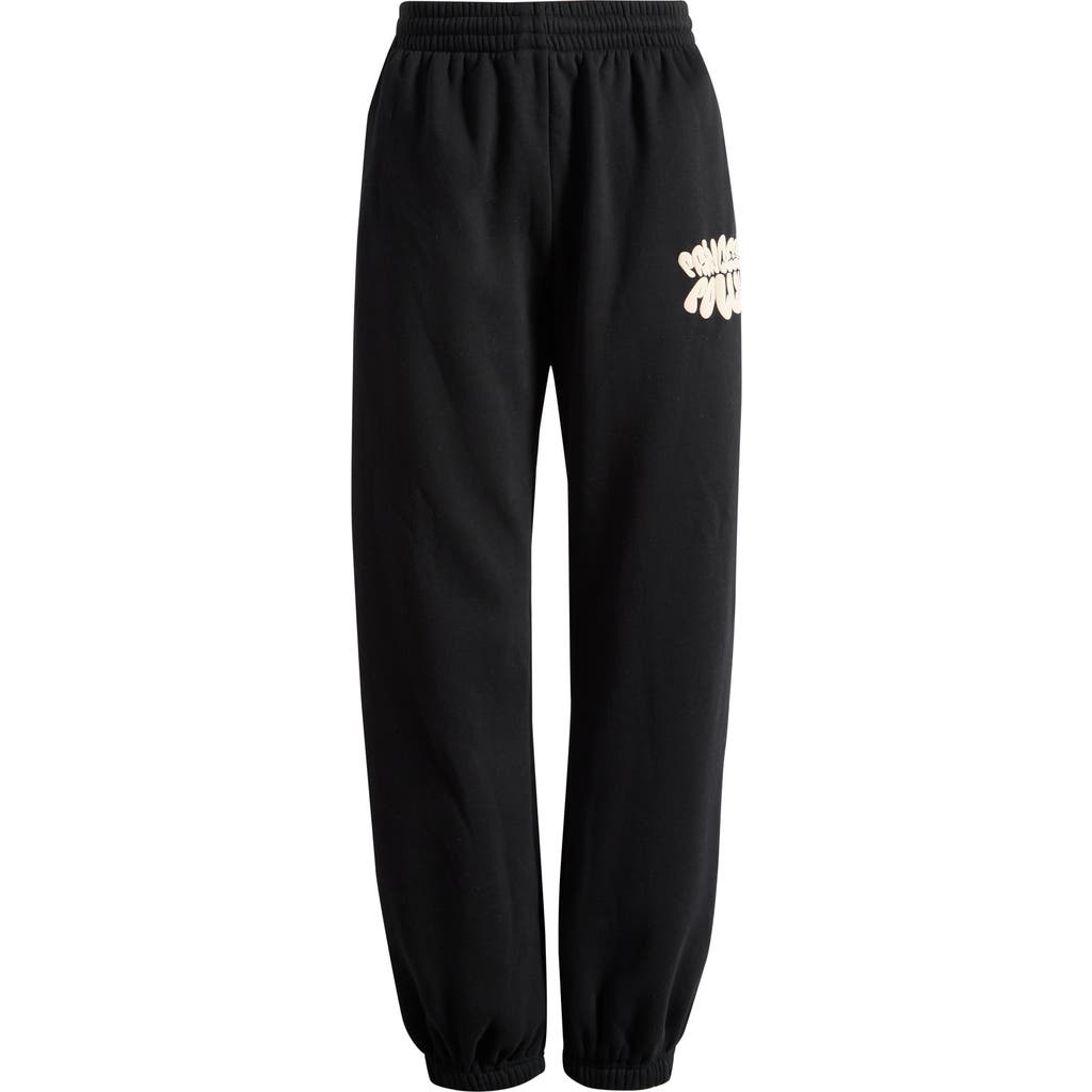 Princess Polly Branded Sweat P In Black