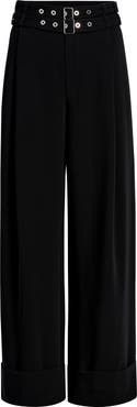 Cinq à Sept Cortina Belted Wide Leg Pants