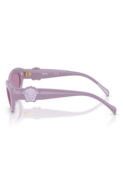 Versace 49mm Small Cat Eye Sunglasses In Lilac