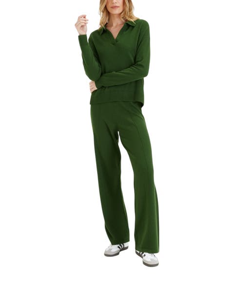 Wool-cashmere Wide-leg Track Pants