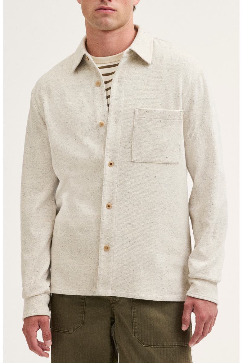 The Devoe Knit Button-Up Shirt, Main, color, DONEGAL WHITE PLAID