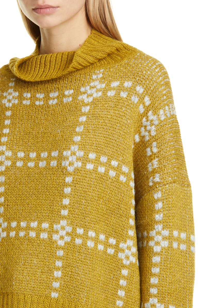 Eckhaus Latta Check Alpaca Blend Sweater, Alternate, color,