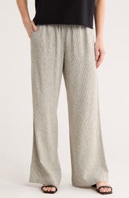 Caslon® Yarn Dye Linen Blend Pants