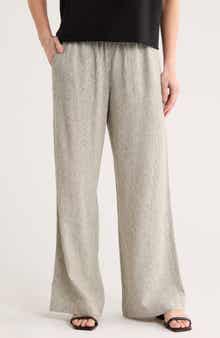 Caslon® Yarn Dye Linen Blend Pants