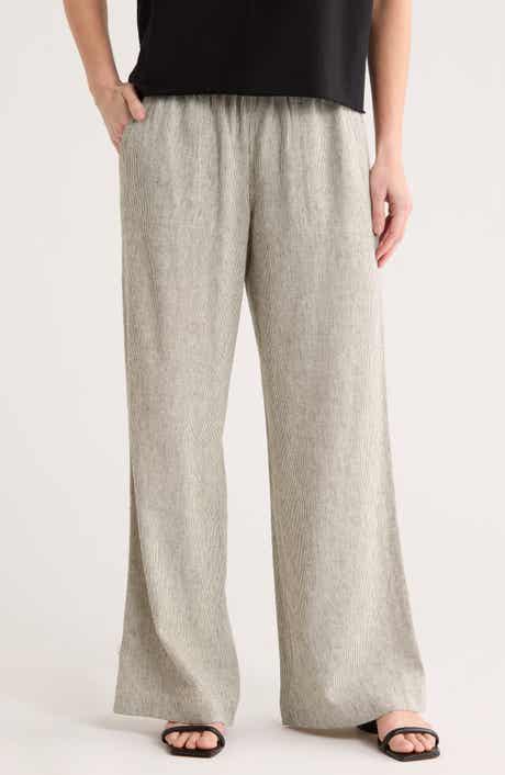 Caslon® Yarn Dye Linen Blend Pants