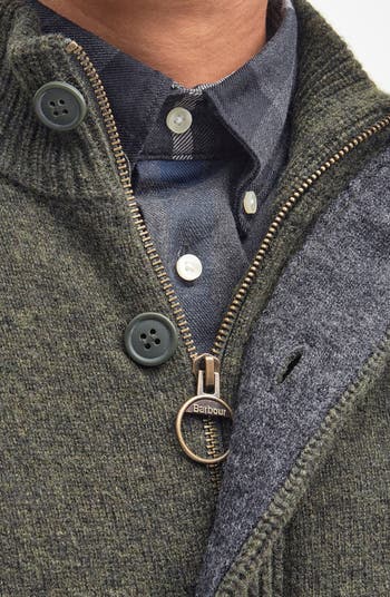 Barbour Elbow Patch Wool Cardigan | Nordstrom Barbour Elbow Patch Wool Cardigan | Nordstrom