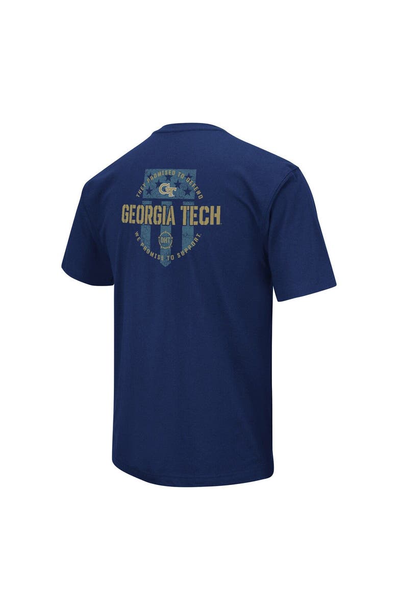 COLOSSEUM Men's Colosseum Navy Georgia Tech Yellow Jackets OHT Military Appreciation T-Shirt, Alternate, color, Navy