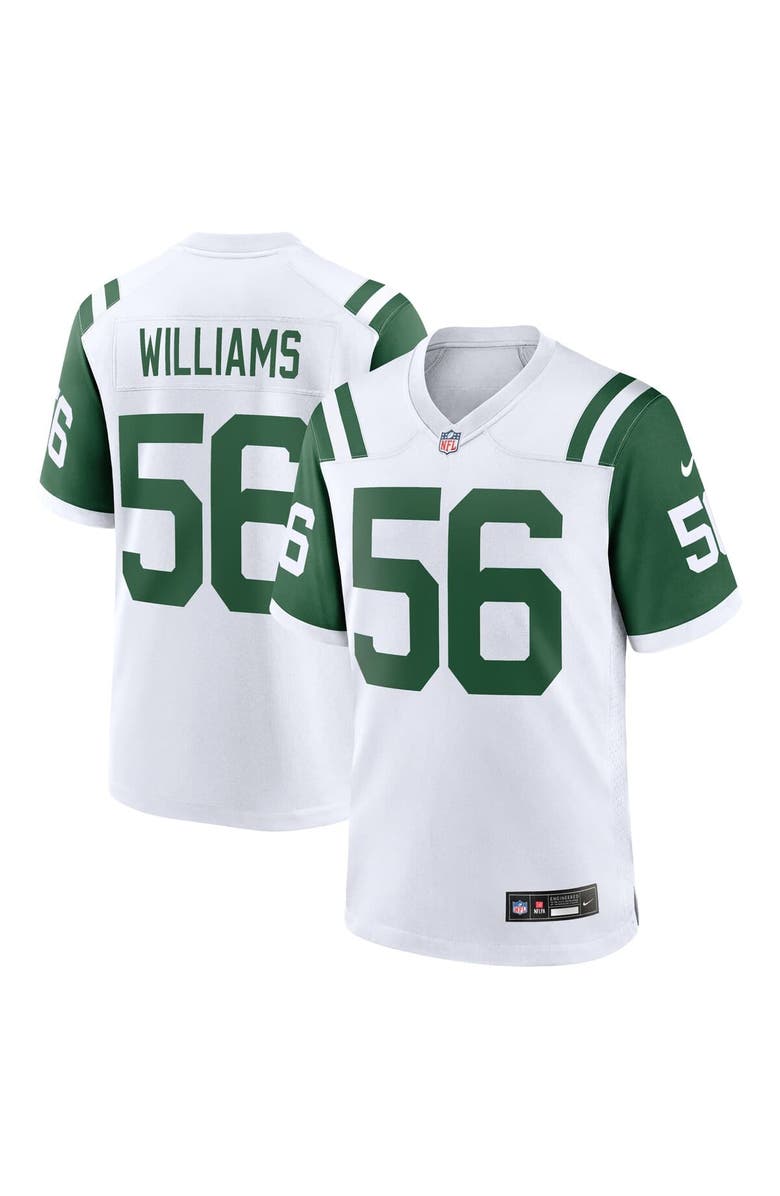 Nike Men's Nike Quincy Williams White New York Jets Alternate Game Jersey, Main, color, White