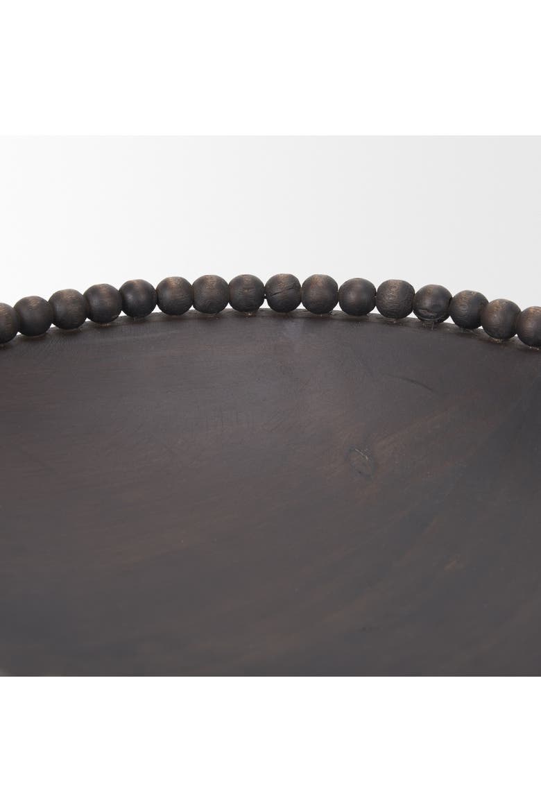 Wendell Wood Beads Round Bowls, Alternate, color, Black