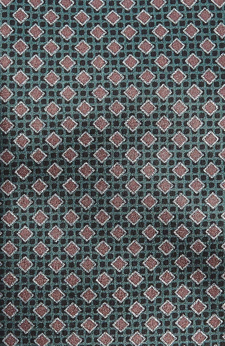 Brioni Geometric Diamond Silk Tie, Alternate, color, 