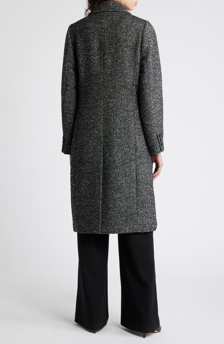 BCBG Max Azria Slim Fit Double Breasted Coat, Alternate, color, 