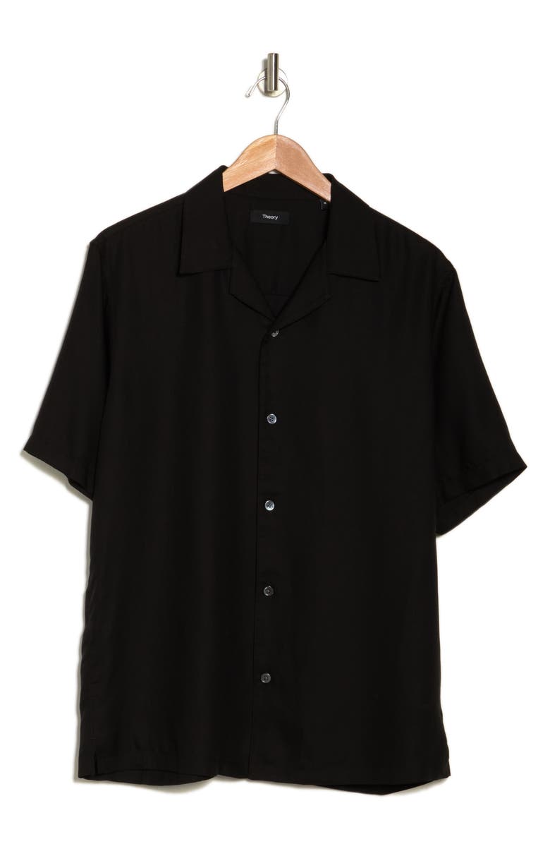 Theory Noll Short Sleeve Lyocell Button-Up Camp Shirt, Alternate, color, 
