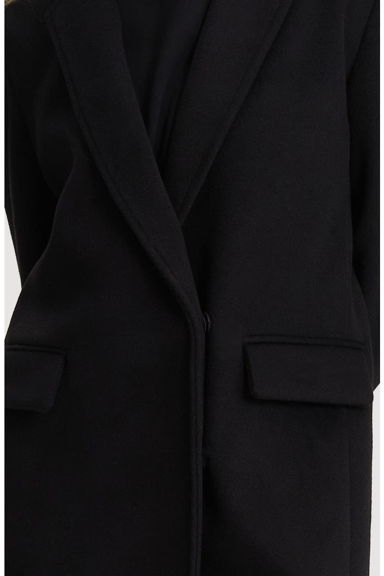 Masa Notch Collar Coat, Alternate, color, BLACK