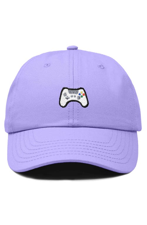 Dalix Game Controller Embroidered Hat In Lavender