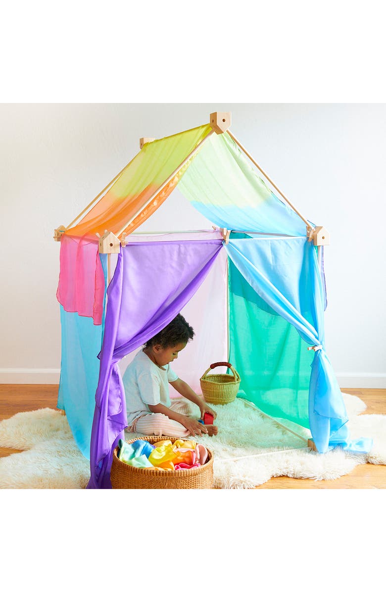 Sarah's Silks Play Fort Construction Set, Alternate, color, 