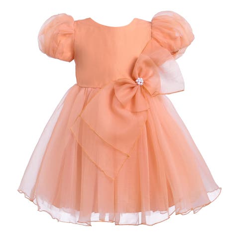 Bow Organza Dress (Toddler, Little Kid & Big Kid)