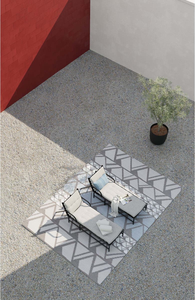 Mad Mats Zig Zag Grey, Alternate, color, Grey And Cream