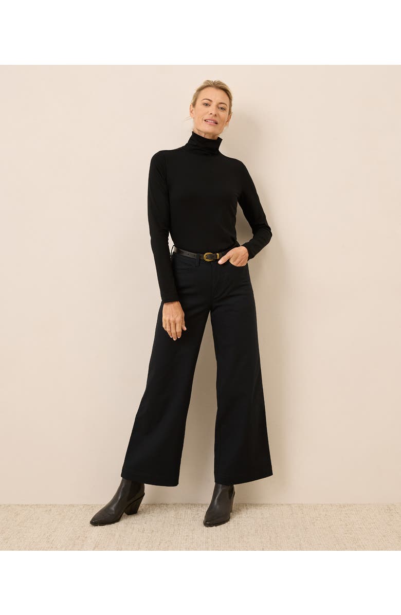 Pact Luxe Stretch Jersey Slim Turtleneck, Alternate, color, 