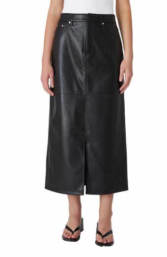 BLANKNYC Faux Leather Midi Skirt