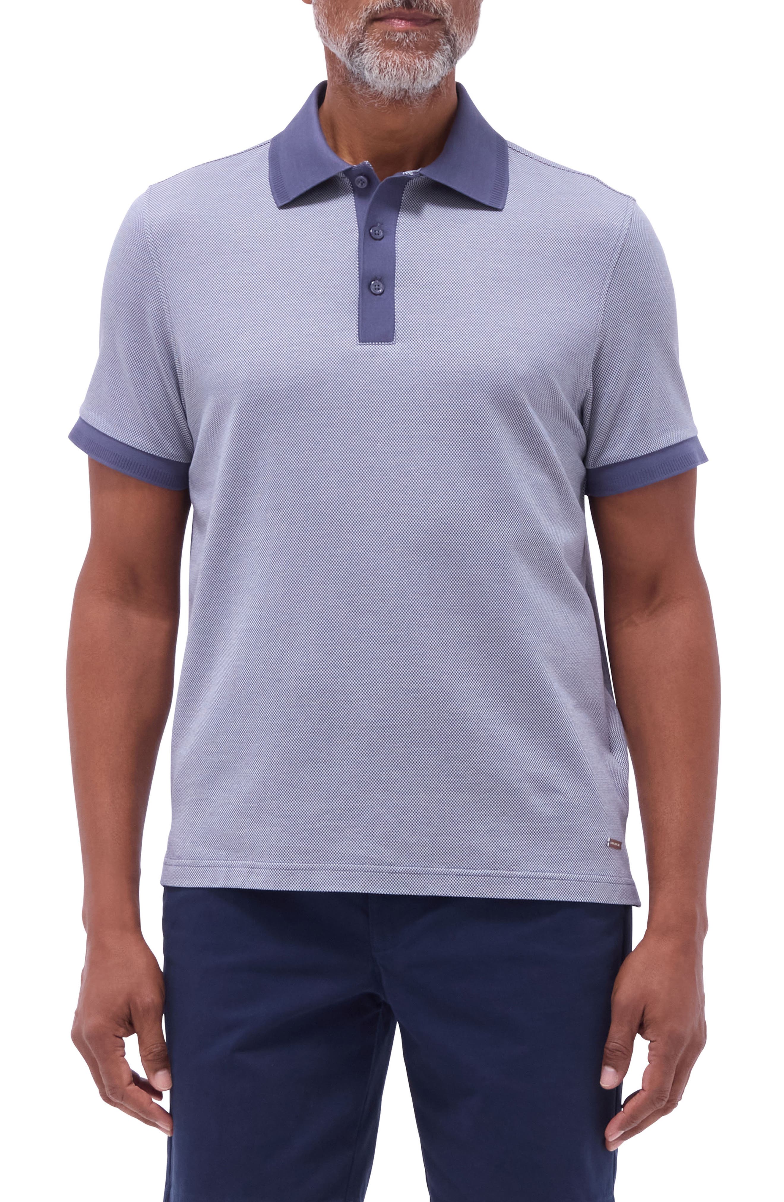 Tipped Cotton Pique Polo