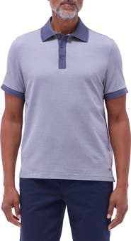 Bugatchi Tipped Cotton Piqué Polo