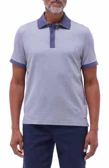 Bugatchi Tipped Cotton Piqué Polo