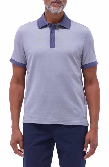 Bugatchi Tipped Cotton Piqué Polo