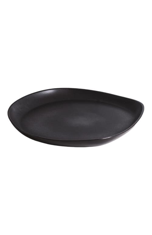 Gharyan Stoneware Stoneware Round Serving Platter in Black at Nordstrom