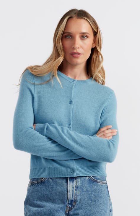 Blue online Set Wool-Cashmere Slouchy Sweater and Wide-Leg Pants, by CHINTI & PARKER