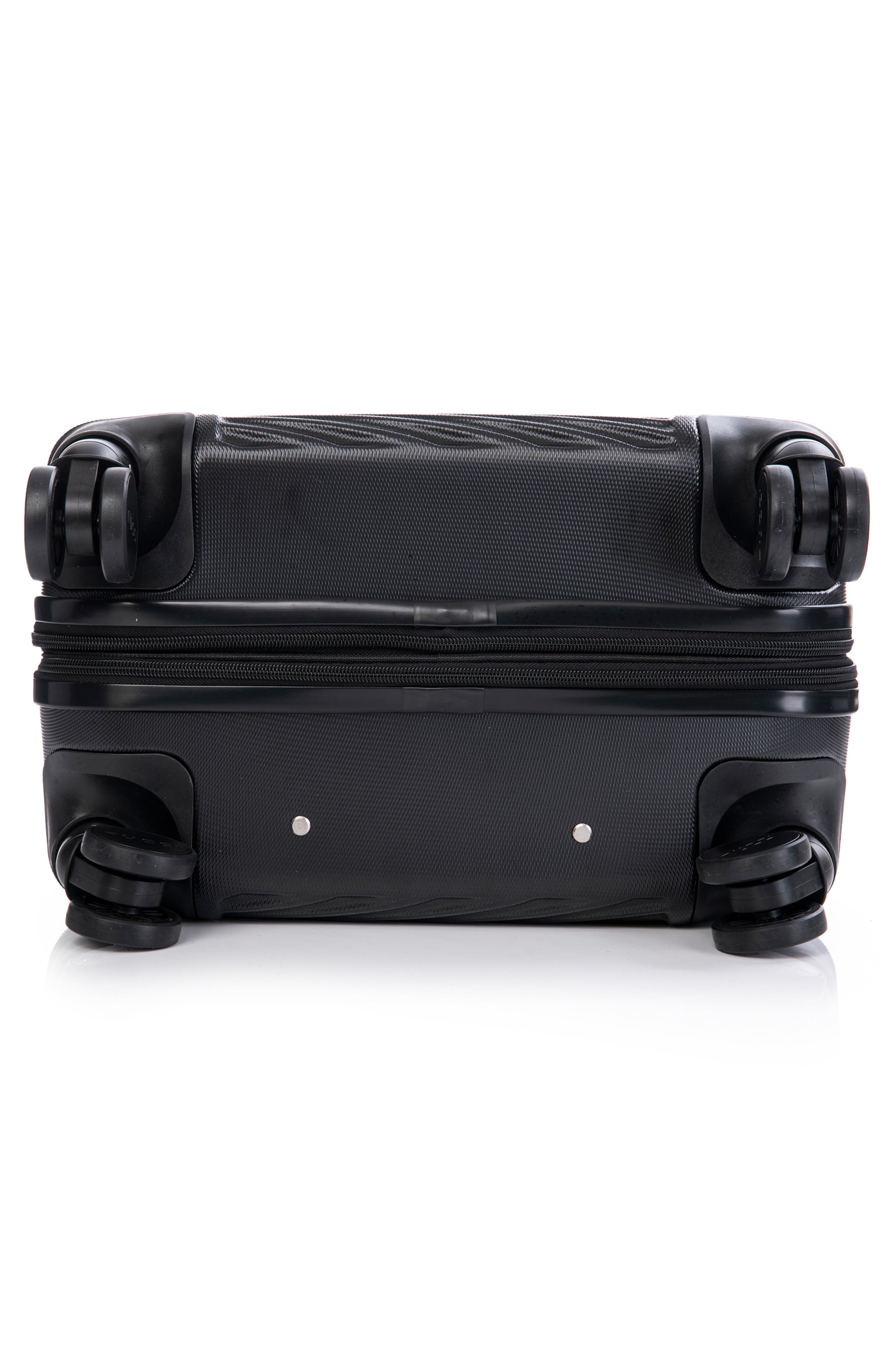 TUCCI Avenza Hardshell 3-Piece Spinner Luggage Set, Alternate, color, Black