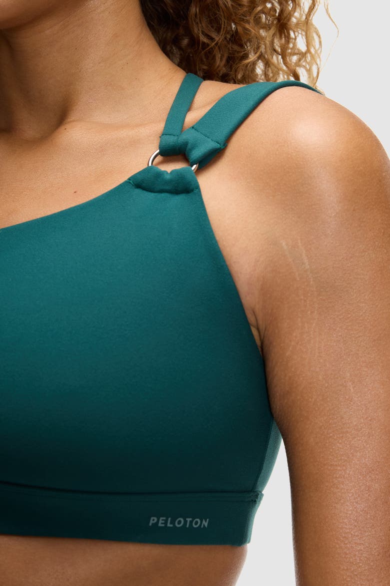 Cadent O-Ring One Shoulder Bra, Alternate, color, Deep Forest