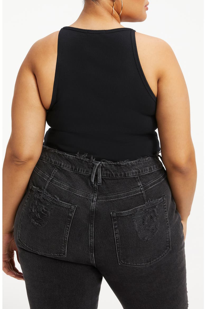 Micro Rib Crewneck Tank, Alternate, color, BLACK001