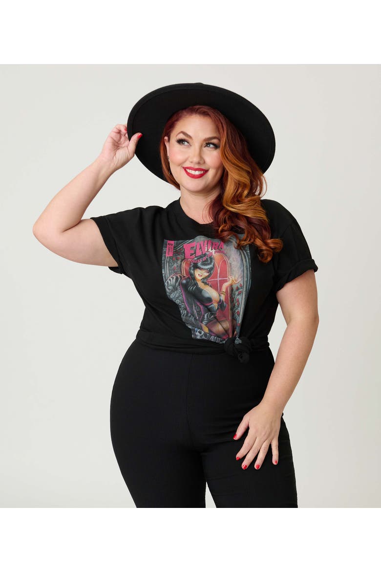 Unisex Graphic Tee, Main, color, Black W/Elvira Graphic
