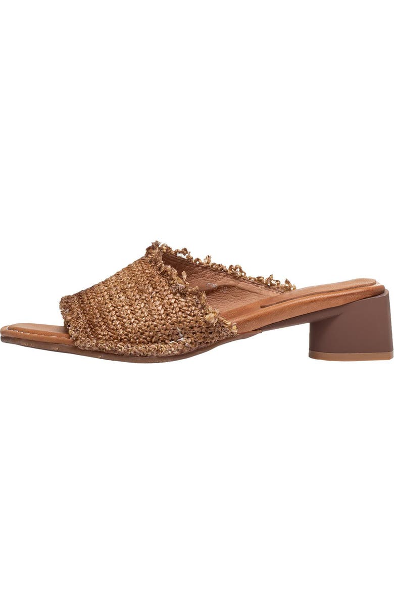 ANTELOPE Clover Raffia Block Heel Sandal, Alternate, color,