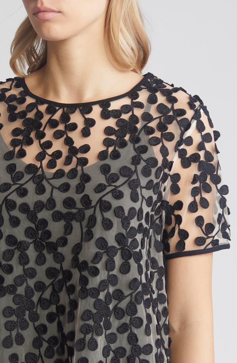 Masai Copenhagen Najaf Vine Embroidery Shift Dress, Alternate, color,