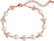 Untamed Petals Forever Pearl and Crystal Bracelet