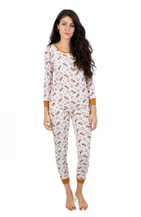 Women's Cotton Matching Family Pajamas, Wild Canvas Prints