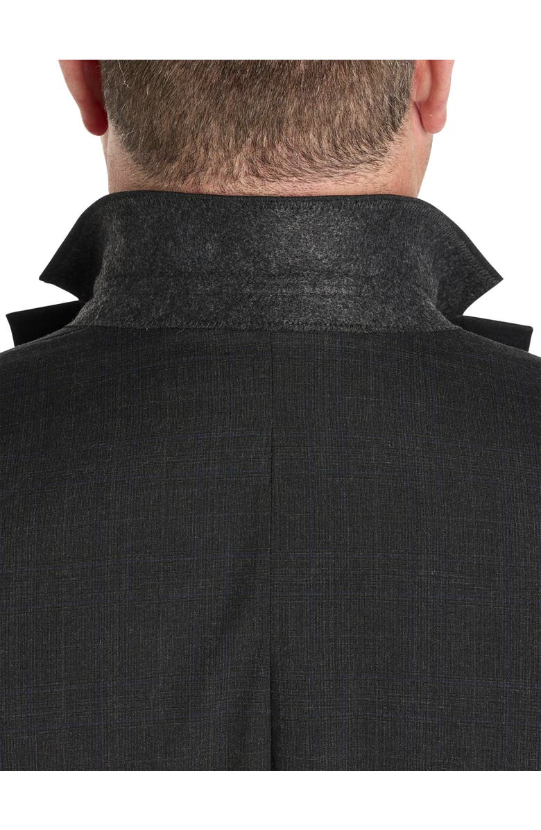 Oak Hill by DXL Jacket Relaxer Windowpane Suit Jacket, Alternate, color, Grey