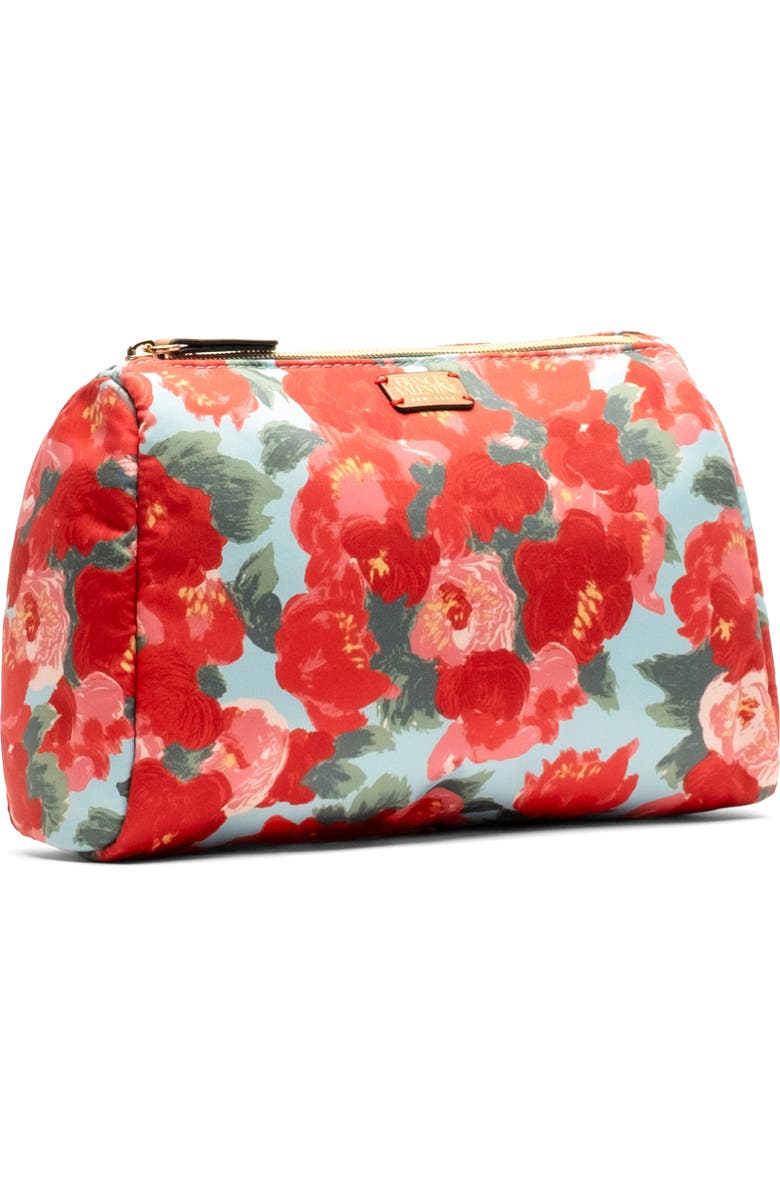 Frances Valentine Large Cosmetic Bag, Alternate, color, Red/ Light Blue